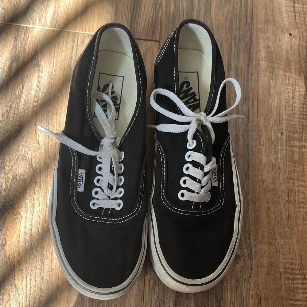Vans Black Premium Authentic Platform Sneakers - image 5